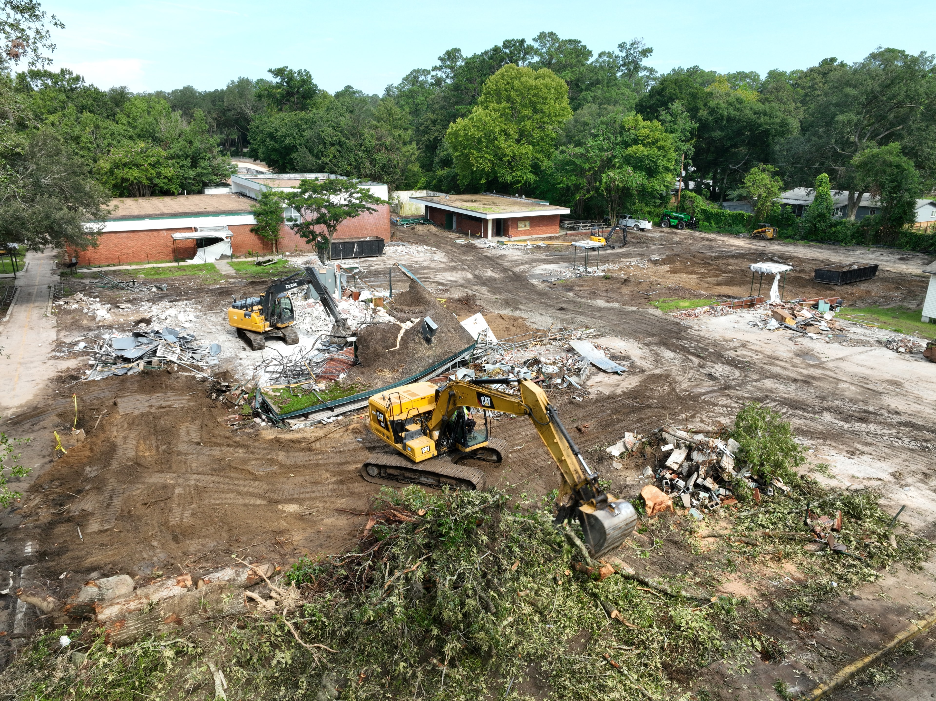 Sky Monkey Media drone operator on a construction site